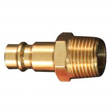 Milton S-762W - 3/8" MNPT HIGHFLOWPRO™ V-Style/European Interchange Brass Air Plug Fitting (High Volume Low Pres