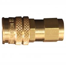 Milton S-745W - Milton Air Coupler, AMT-Style 3-Way Air Tool Fittings 1/4" FNPT Brass, 300 PSI  - S-745