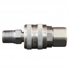 Milton S-772W - 1/4" NPT A-Style Coupler and Plug (2/card)