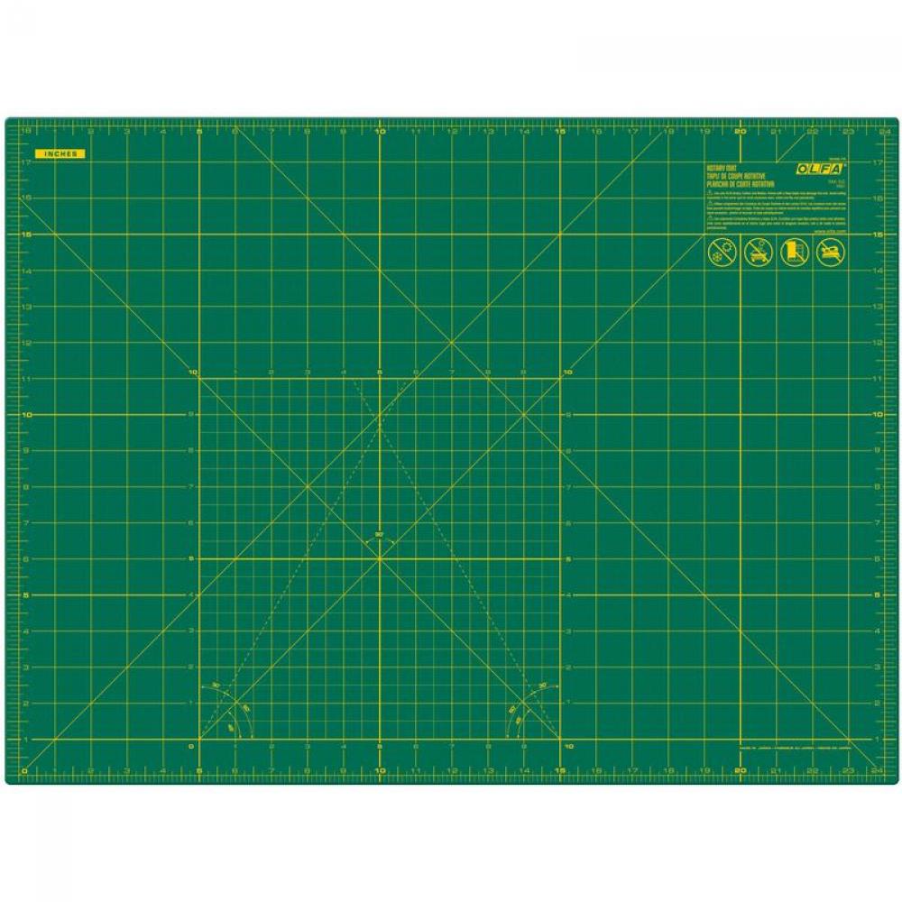 Double-Sided Self-Healing Rotary Mat, Green 18&#34; x 24&#34;