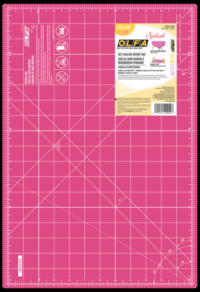 RM-CG/PIK Double Sided Rotary Mat, Pink 12-Inch x 18-Inch