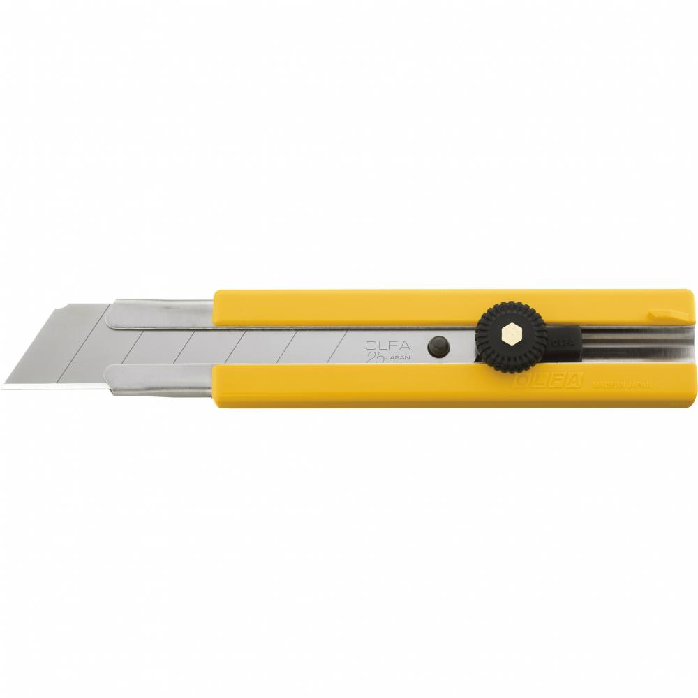 H-1 25mm Classic Rubber Grip Ratchet-Lock Utility Knife