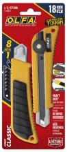 OLFA 1118075 - 18mm L-2 Classic Rubber Grip Ratchet-Lock Heavy-Duty Utility Knife