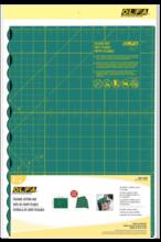 OLFA 1119734 - Folding Cutting Mat, Green 17" x 24"