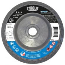 Tyrolit 34464921 - Premium Flap Disc-Plastic Backed-C-Trim 4-1/2"x5/8"-11 TYPE 27 ZA 60