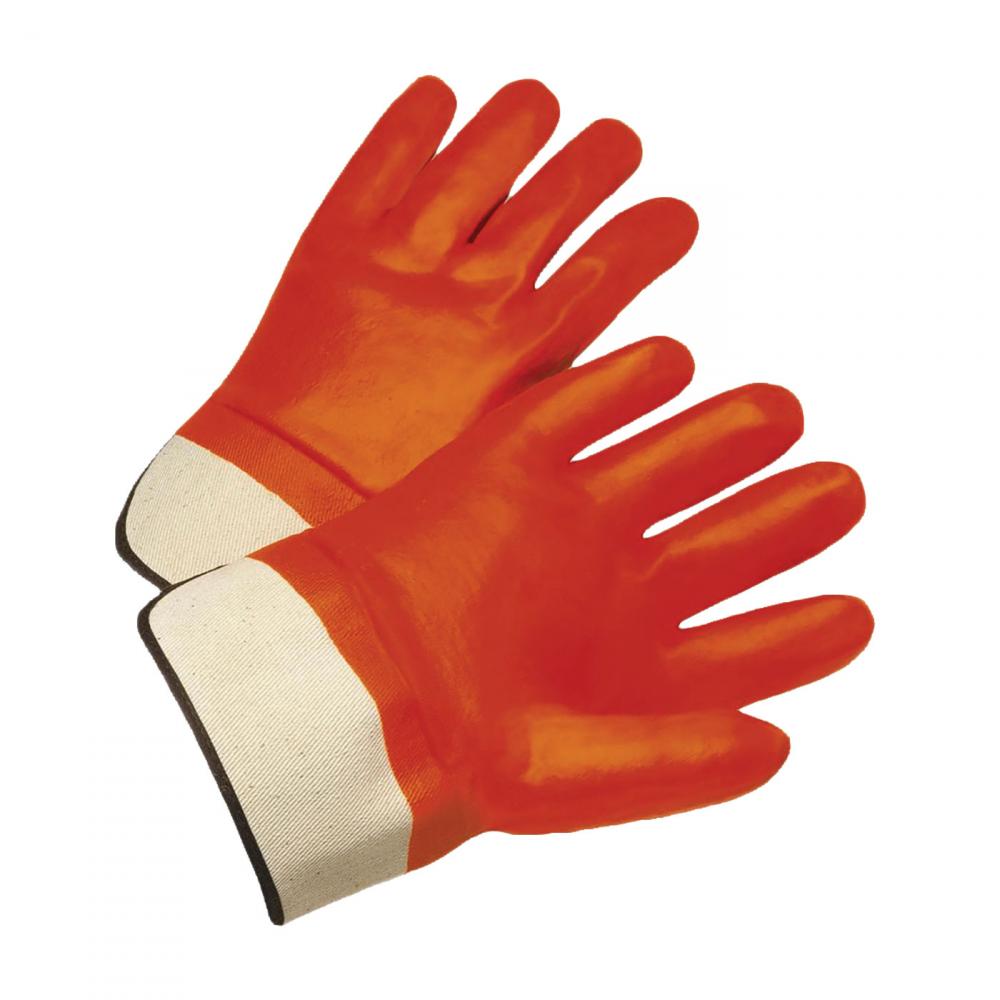 WEST CHESTER 11&#34; SMOOTH ORANGE PVC COATING, SAFETY CUFF, JERSEY LINER LINER