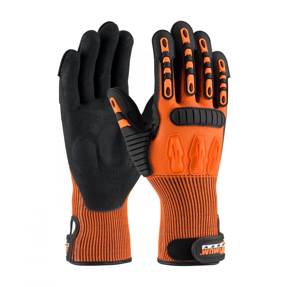 MAXIMUM SAFETY TUFFMAX3, NITRILE MS COATED PADDED PALM, IMPACT TPR, A4