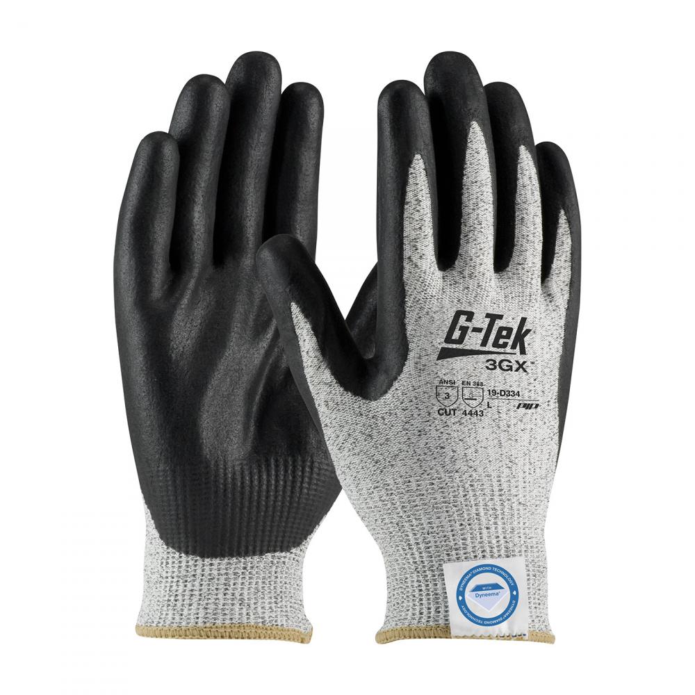 G-TEK 3GX DYNEEMA DIAMOND, S&P 13G SHELL, BLACK NITRILE FOAM GRIP, A3