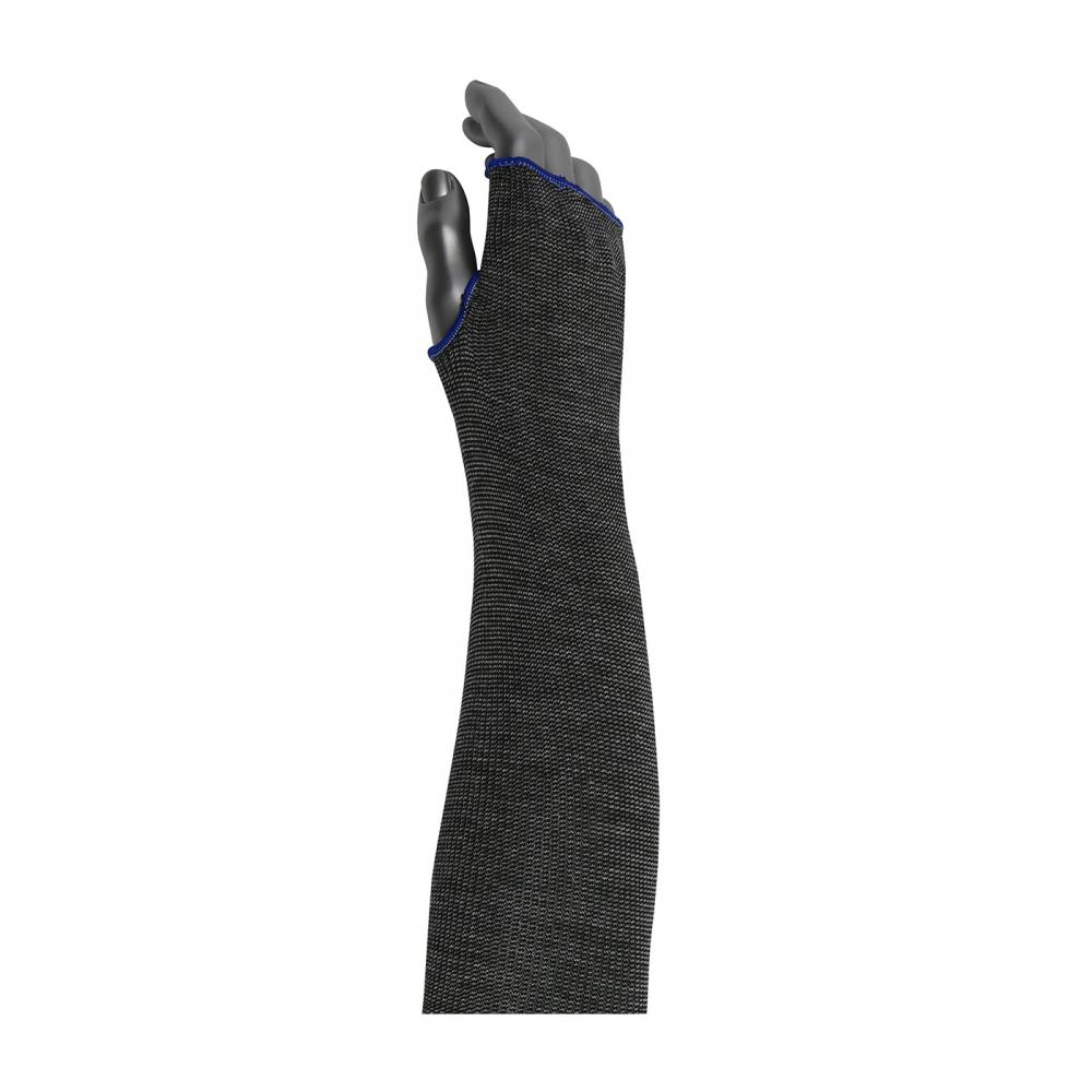 SMART FIT BLACK POLY/DYNEEMA ACP BLEND SLEEVE, 1-PLY, 18&#34;, WITH THUMB HOLE