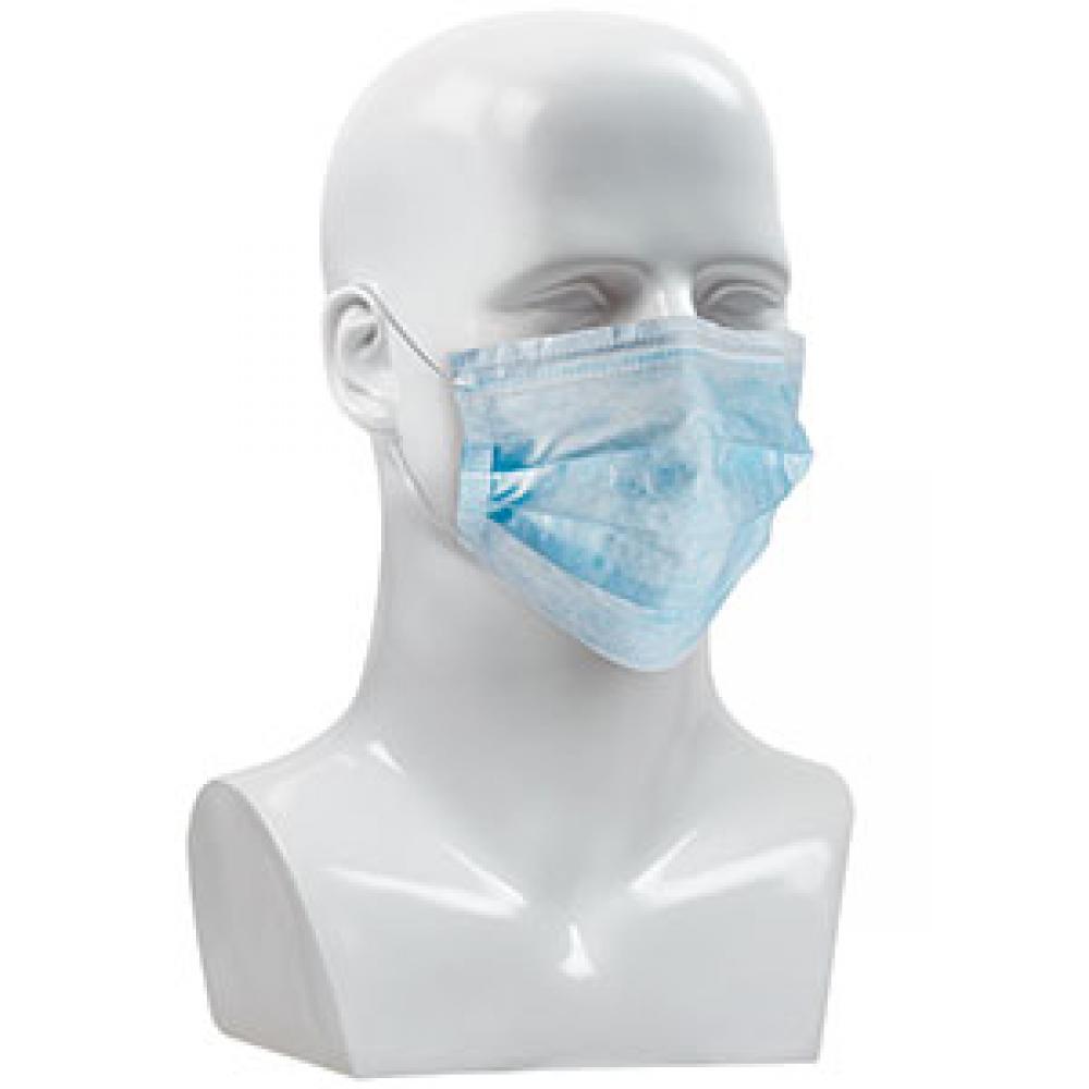 DISPOSABLE FACE MASK, 3 PLY, BOX OF 50