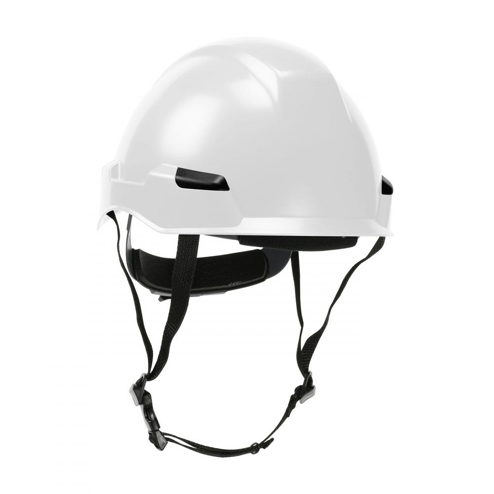 ROCKY, PC/ABS HARD HAT, NO BRIM, 4 PTS SUSP, RATCHET, CHIN STRAP, CSA TYPE 2 CLASS E, WHITE