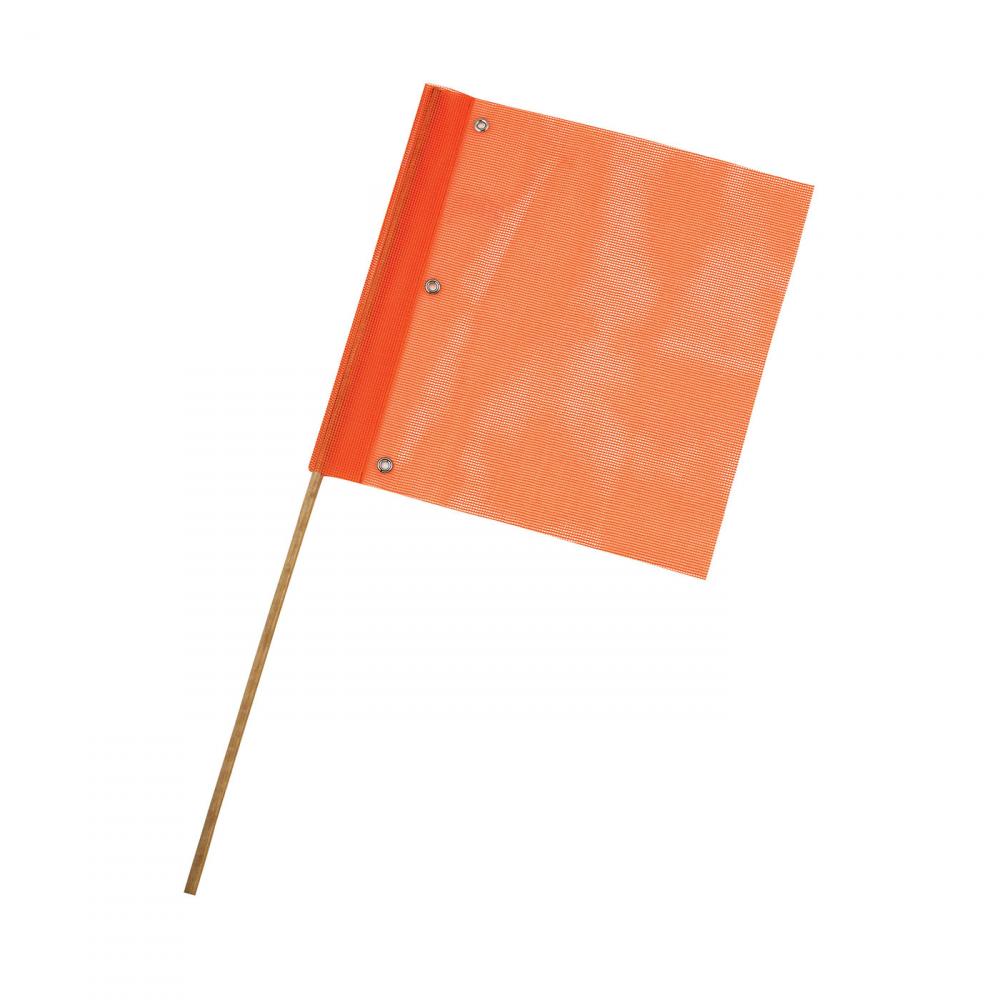 PIP DYNAMIC, TRAFFIC FLAG, TRAFFIC WARNING FLAGS AND BANNERS, FLUORESCENT, ORANGE, 16&#34; X 16&#34;