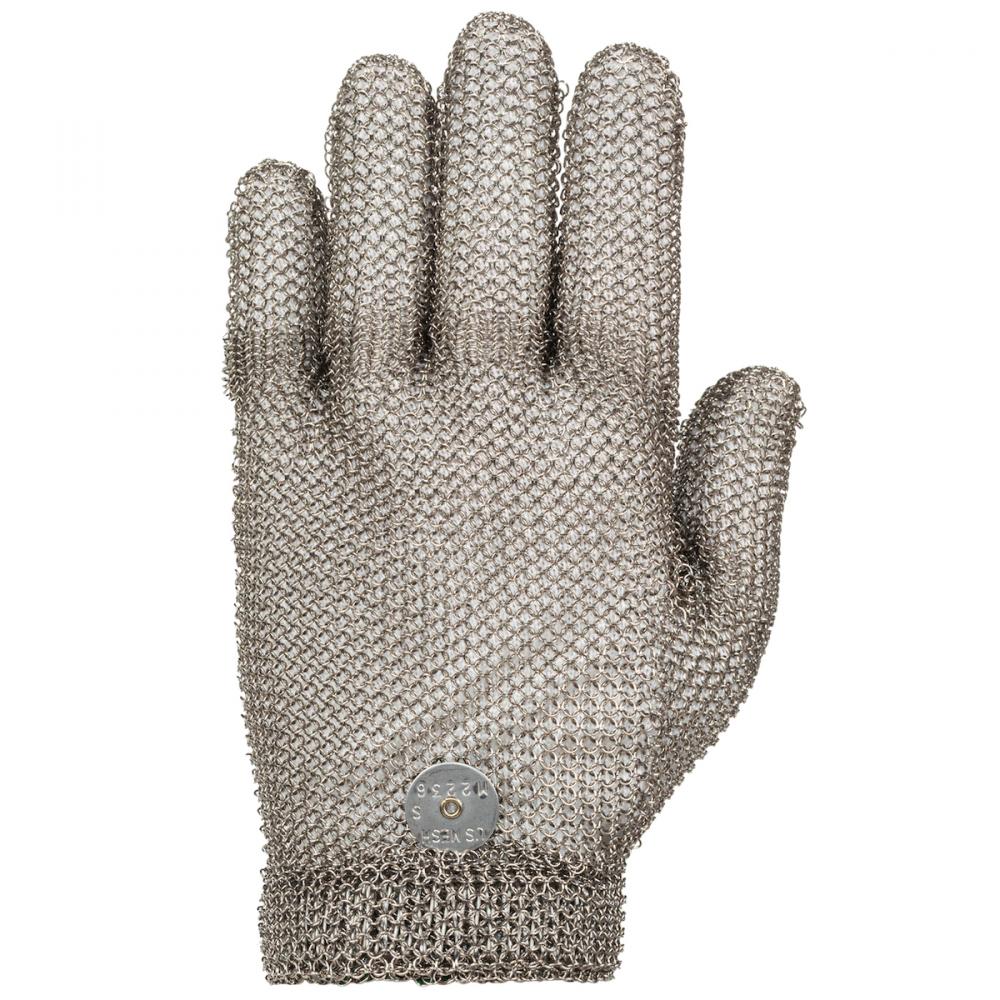 US MESH STAINLESS STEEL MESH GLOVE WITH SPRING CLOSURE - WRIST LENGTH