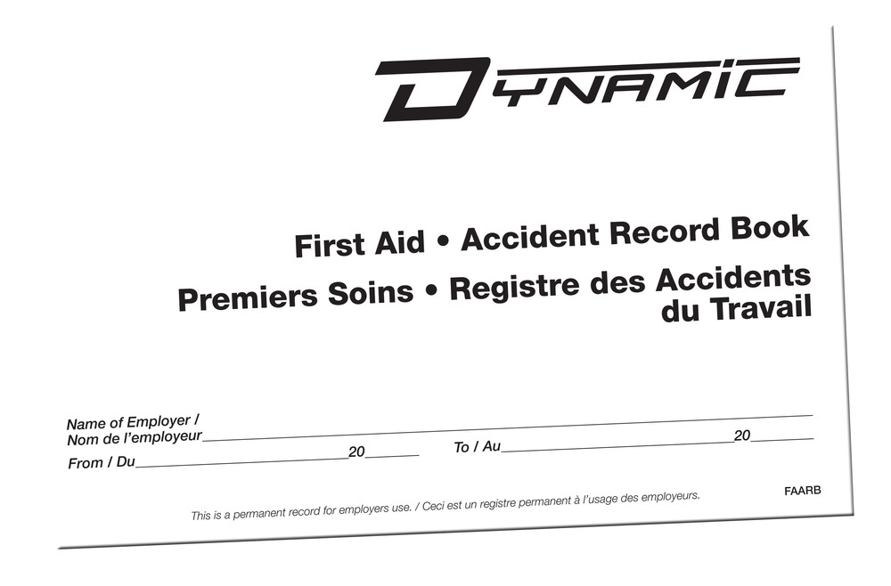 ACCIDENT RECORD BOOK, 8 PAGES