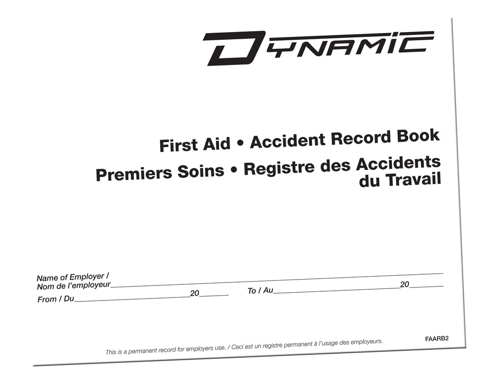 ACCIDENT RECORD BOOK, 12 PAGES