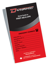 PIP Canada FAFM001 - QUICK GUIDE TO FIRST AID AND CPR, ENG/FR