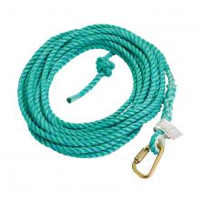PIP Canada FP16EPS25 - PIP DYNAMIC, POLYESTER ROPE, VERTICAL LIFELINE, BLACK, 25 FT, CERTIFIED CSA  Z259.2.5-17