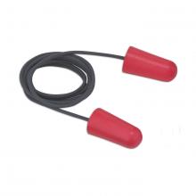 PIP Canada NP101C - Disposable Earplugs with Cord â€œDYNA-FITâ€ made of ultra soft P.U.  - Red color, N