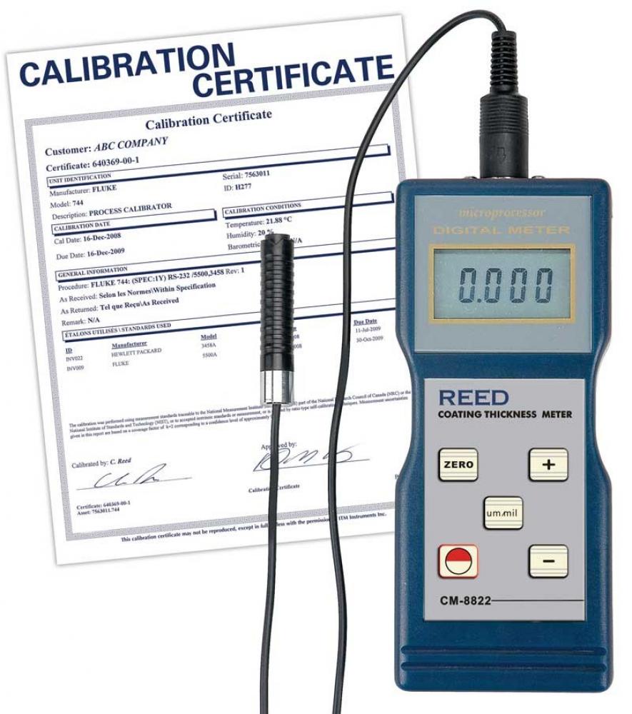 REED CM-8822-NIST Coating Thickness Gauge