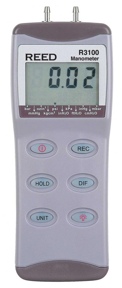 REED R3100 Digital Differential Pressure Manometer (100psi)