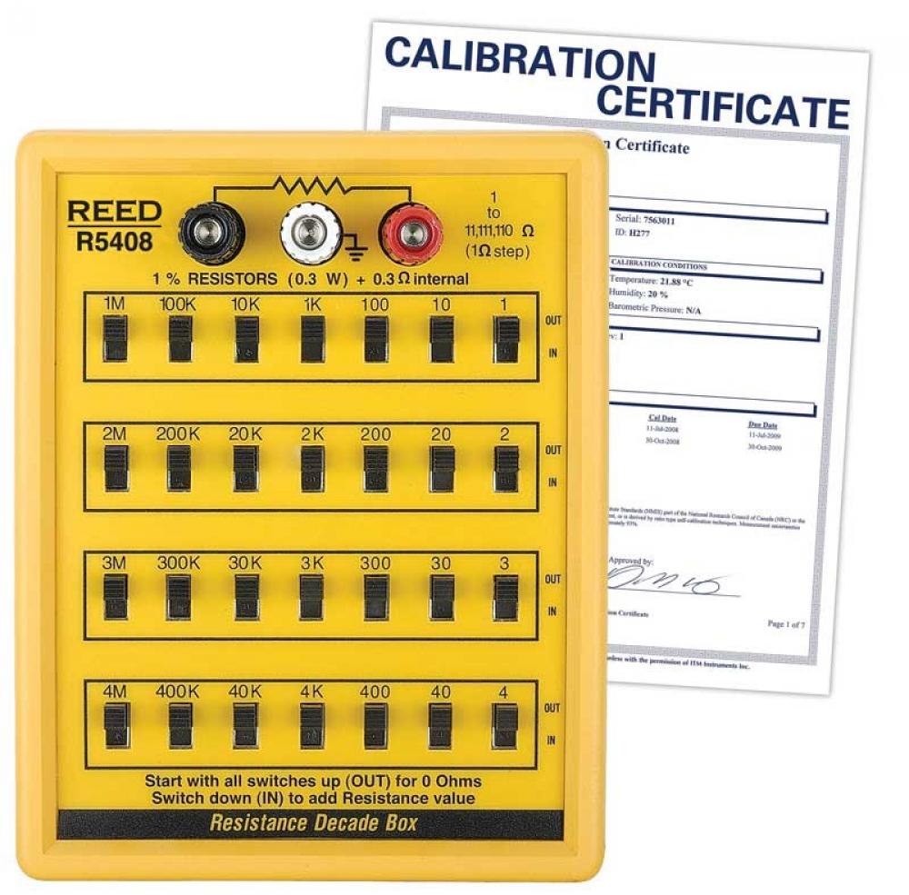 REED R5408-NIST Resistance Decade Box