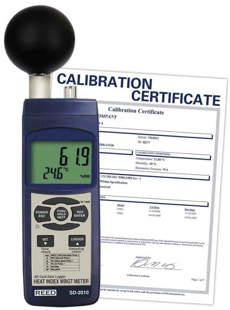 REED SD-2010 Heat Stress Meter/Data Logger