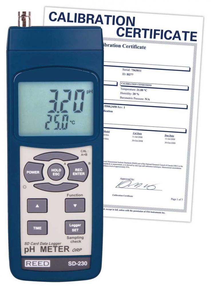 REED SD-230 pH/ORP Meter/Data Logger