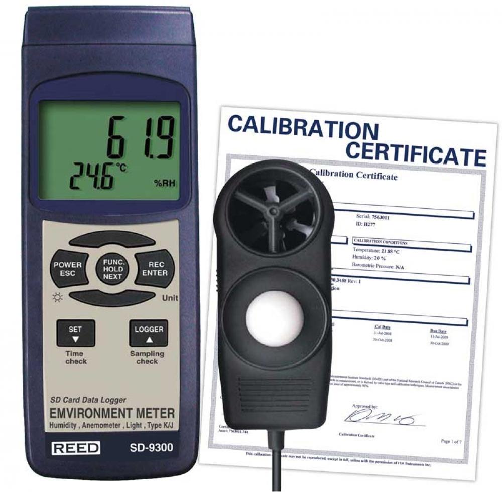 REED SD-9300 Environmental Meter/Data Logger