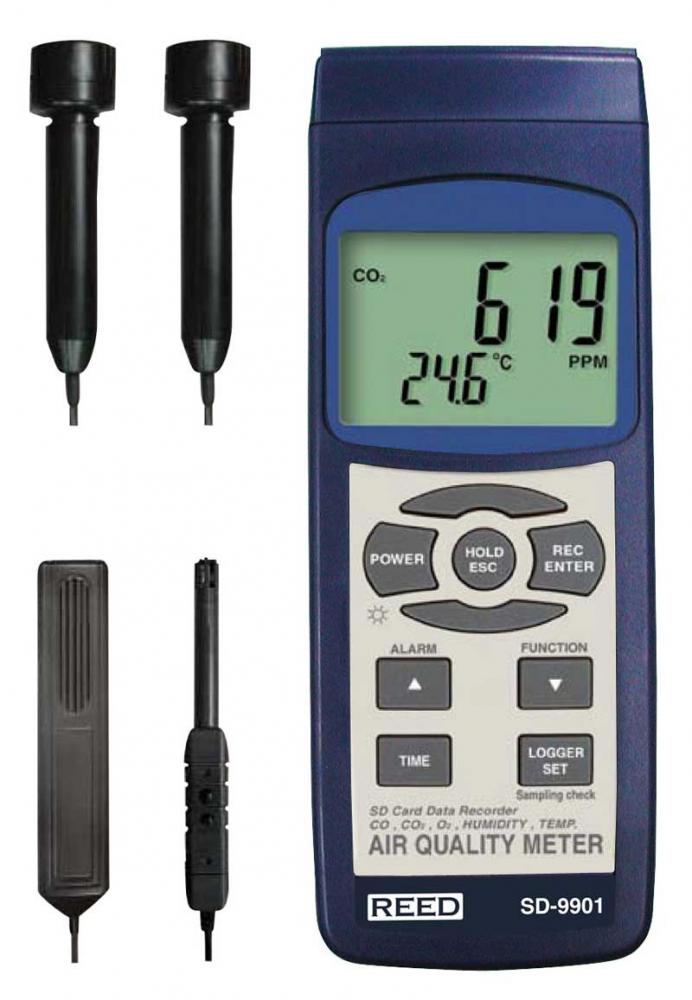 REED SD-9901 Data Logging Indoor Air Quality Meter