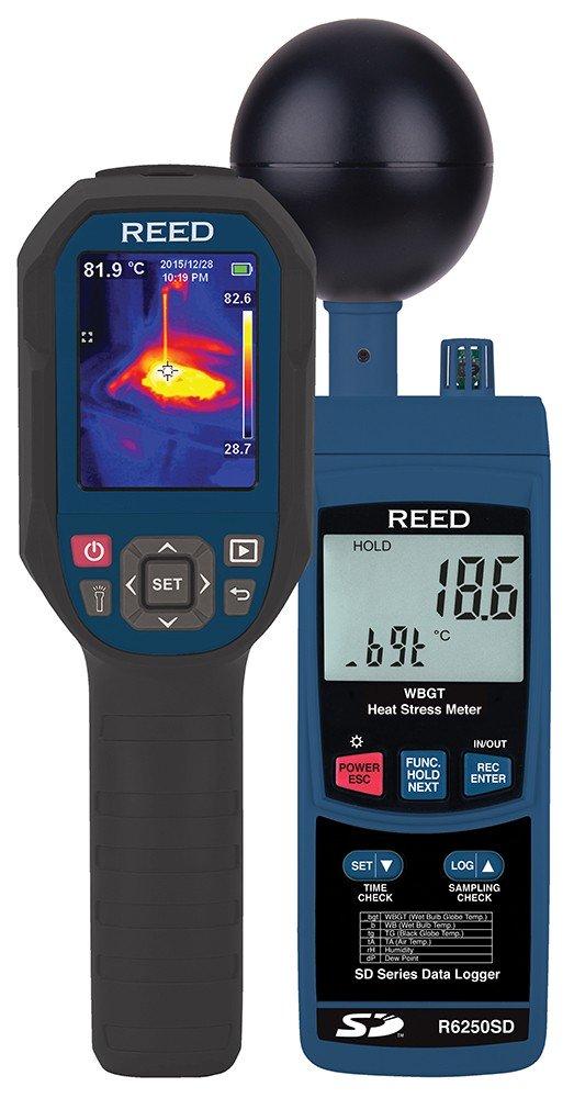 REED R2160-KIT2 Thermal Imaging Camera and Heat Stress Meter Kit