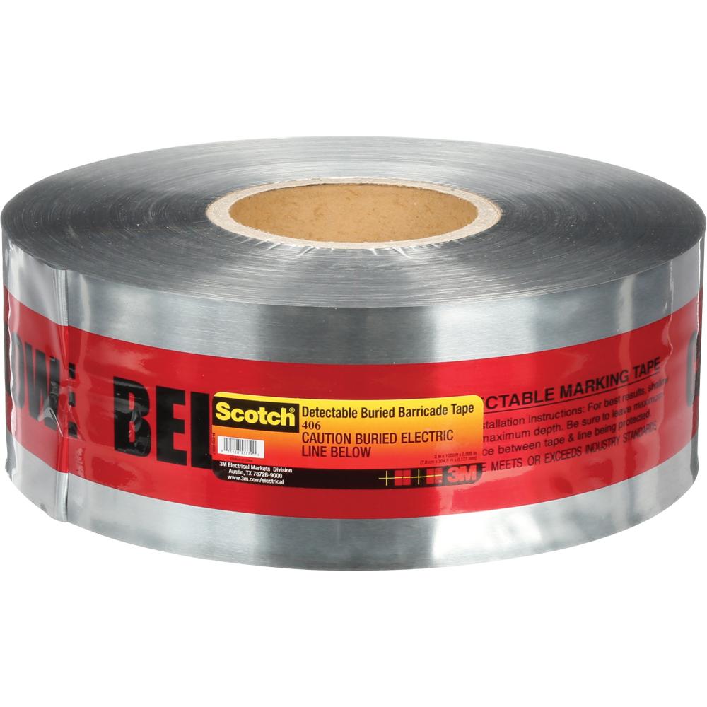 Scotch® Detectable Buried Barricade Tape