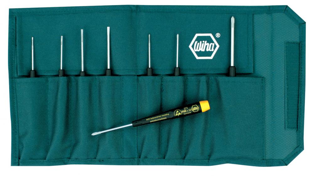 Precision ESD Safe Slotted/Phillips Screwdriver 8 Piece Set