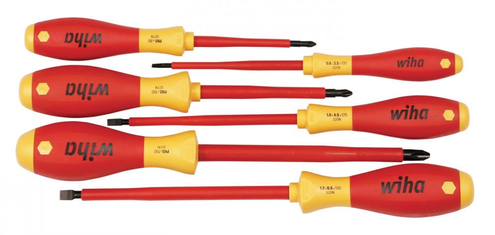 Insulated Slotted/Phillips Screwdrivers 6 Piece Set