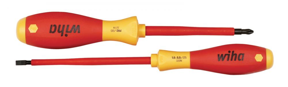 Insulated Slotted/Phillips Screwdrivers 2 Piece Set