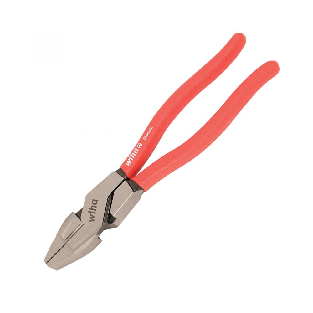 Lineman&#39;s Pliers. 9.5&#34;, High Leverage NE Style, Textured Soft Grips