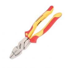 Wiha 32831 - Chrome Finish Insulated High Leverage NE Lineman's Pliers. 9.5"