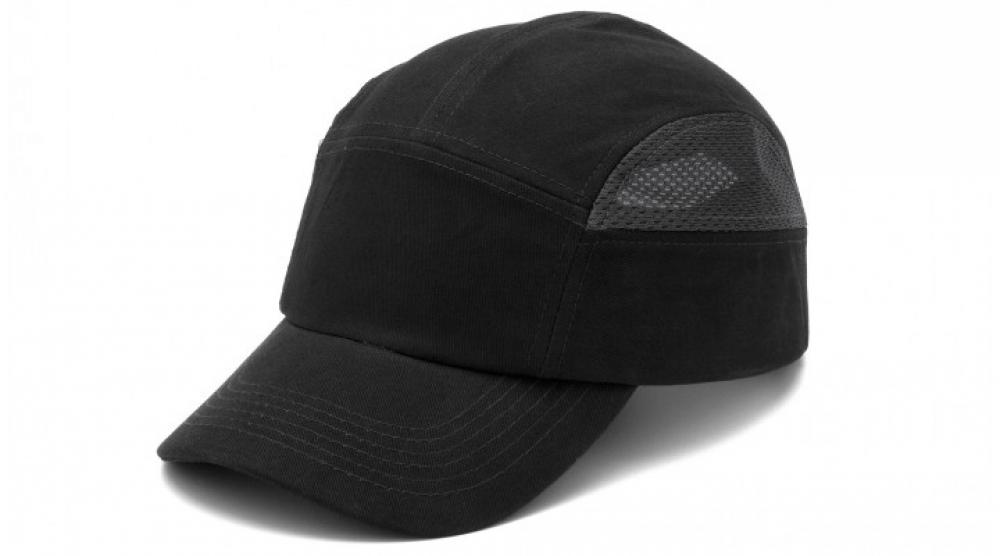 Baseball Bump Cap - Black and Gray Baseball Bump Cap