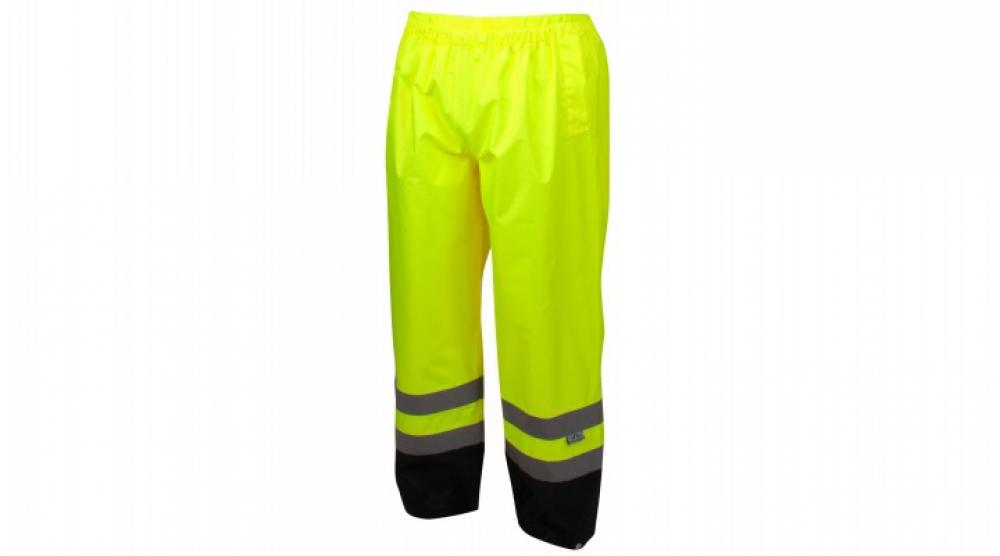 PU/Poly hi vis elastic waist pants - size  medium