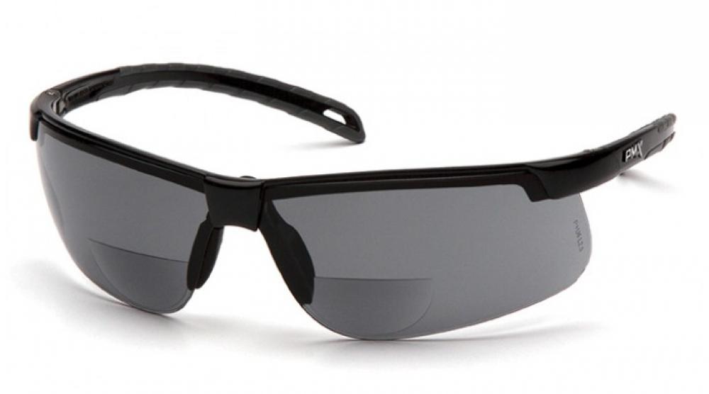 Pyramex Safety- EVERLITE READER- Frame: Black / Lens: Gray +2.0 H2MAX ANTIFOG