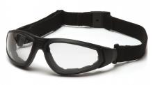 Pyramex Safety GB4010STM - XSG - Black Frame/Clear Anti-Fog Lens