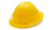 Pyramex Safety HP24130 - SL Series Full Brim Hard Hat - Yellow-Full Brim 4 Pt Ratchet Suspension