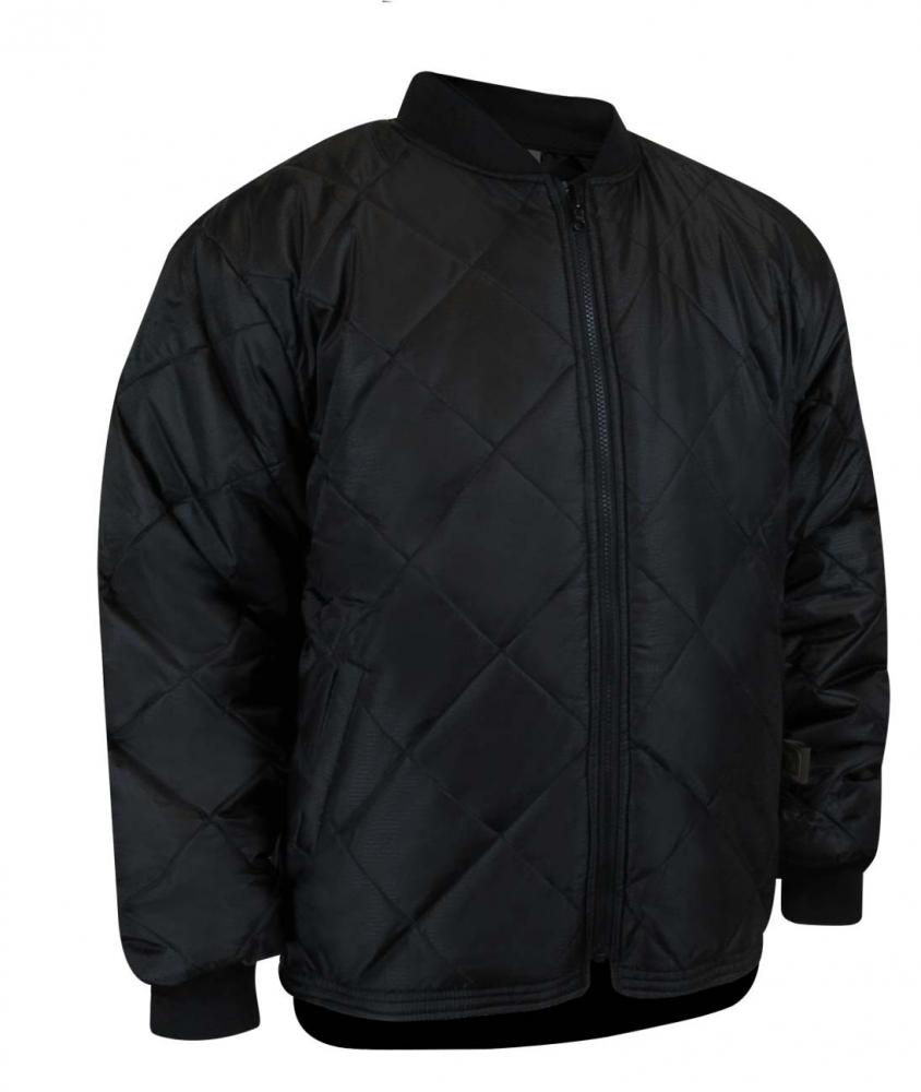 QUILTED FLEECE LINED REVERSIBLE JACKET