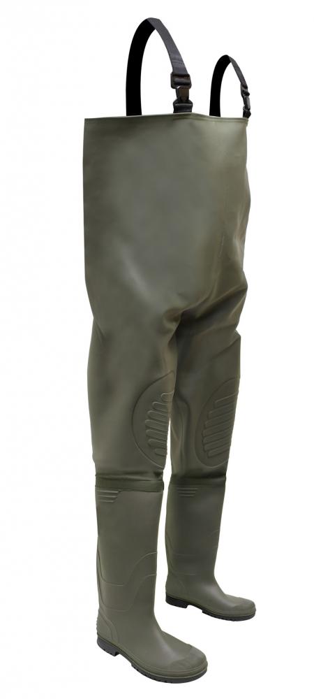 PVC/POLYESTER CHEST WADER WITH PVC/NITRILE BOOTÂ 