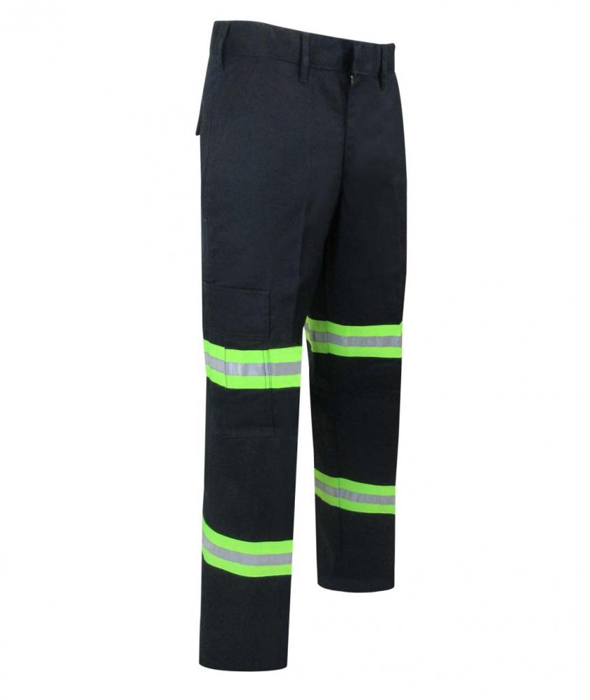 UNLINED PANTS WITH CARGO POCKETS AND REFLECTIVE STRIPES