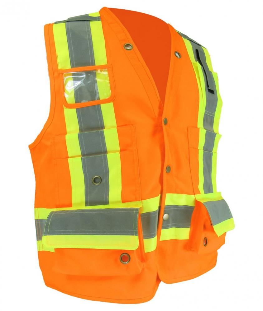 Surveyor vest with 15 pockets