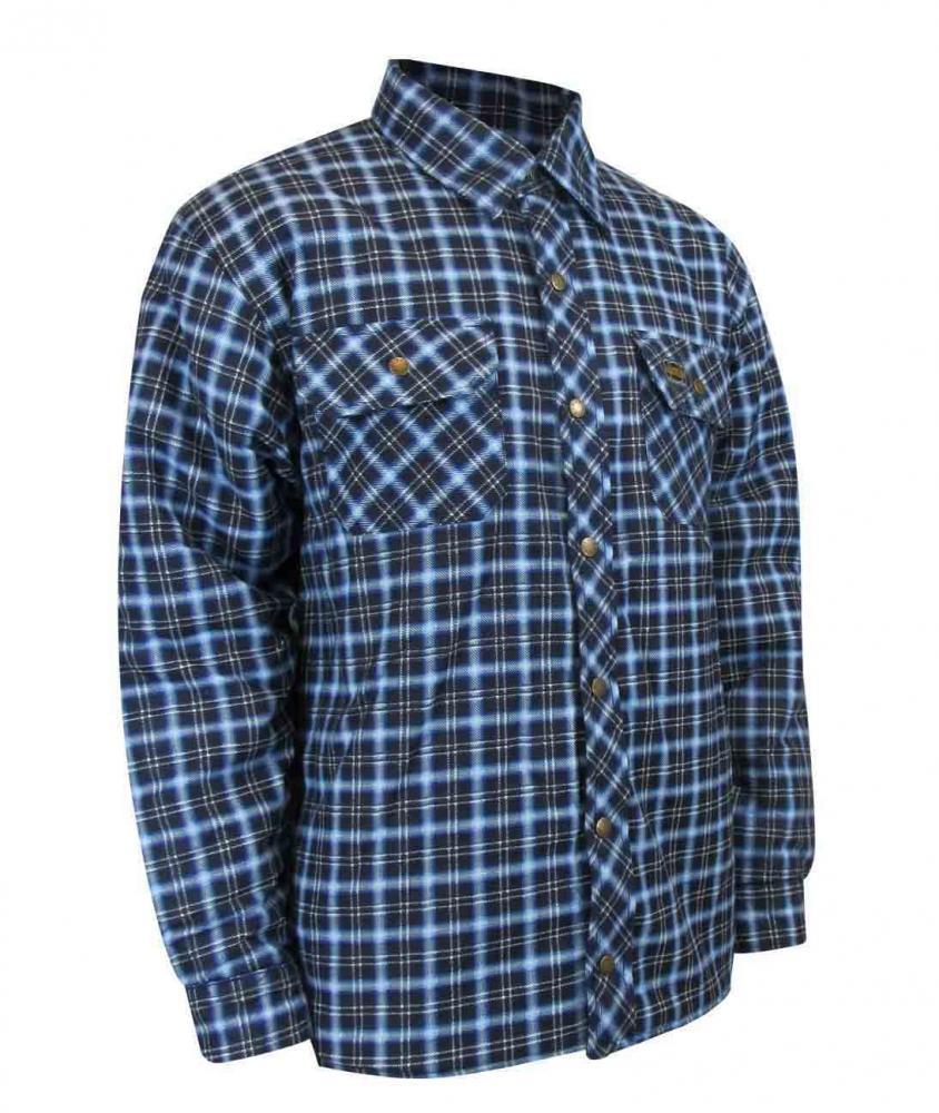 QUILTED FLANNEL SHIRT WITH RUSTPROOF SNAPS