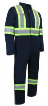 Jackfield 70-311R-XL - INSULATED COVERALL WITH ZIPPER ON THE LEGS AND REFLECTIVE STRIPES