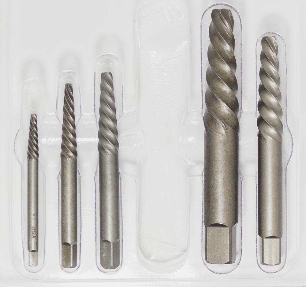 Quality Import #1 - #9 9pc Spiral Flute Screw Extractor Set