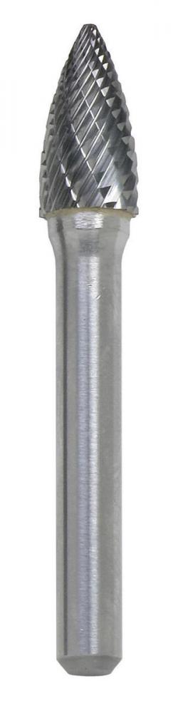 STM SG-5 1/2&#34; x 1/4&#34; Shank Tree Pointed End Carbide Double Cut Burr