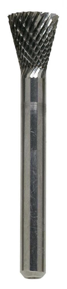 STM SN-4 1/2&#34; x 1/4&#34; Shank Non-end Cutting Inverted Cone Carbide Double Cut Burr